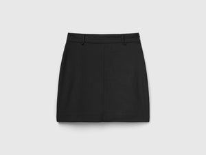 Minigonna con zip laterale