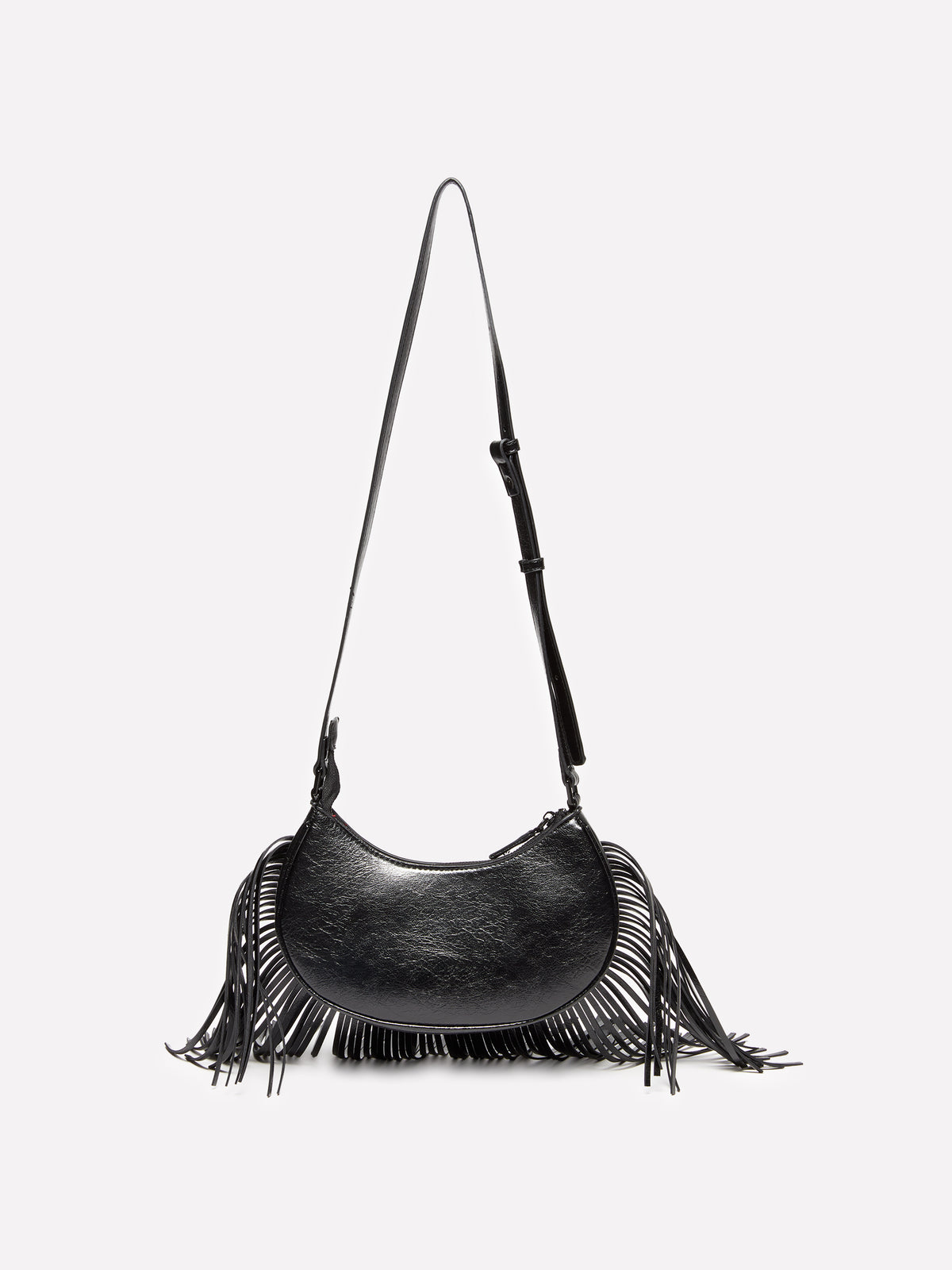 Borsa a tracolla con frange