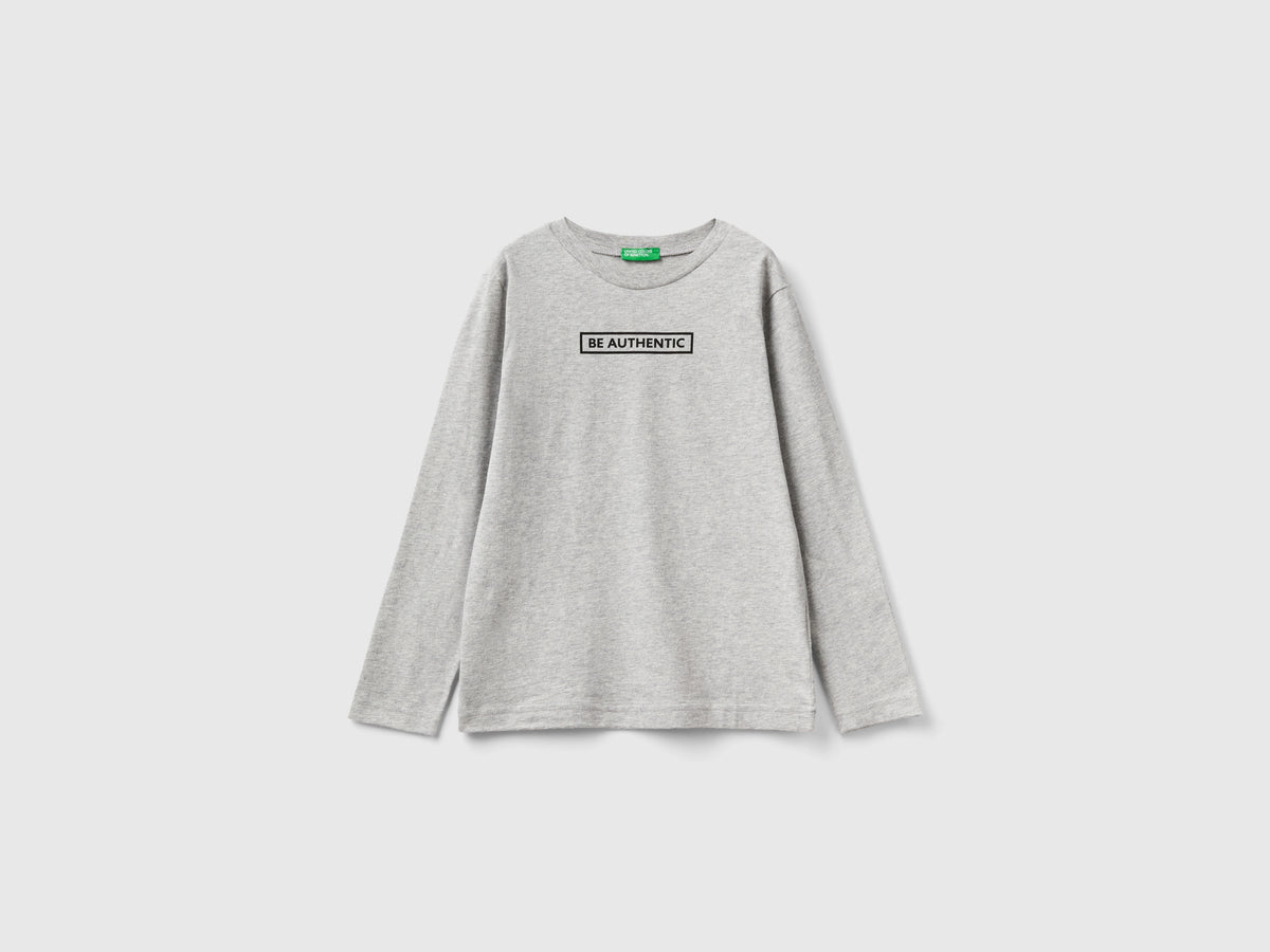 T-shirt manica lunga in caldo cotone
