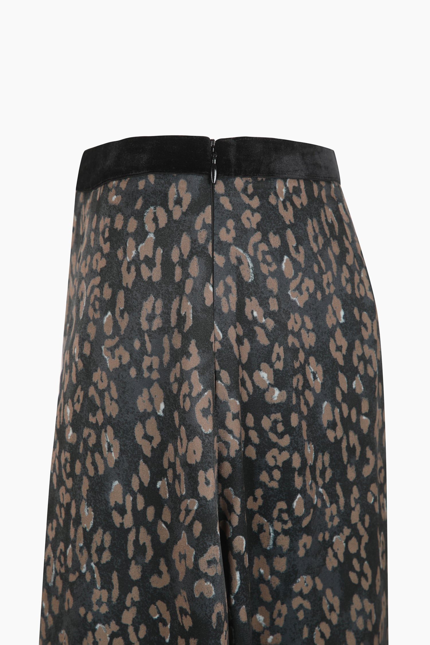 Gonna lunga animalier da donna marrone scuro 3 | Sisley Outlet