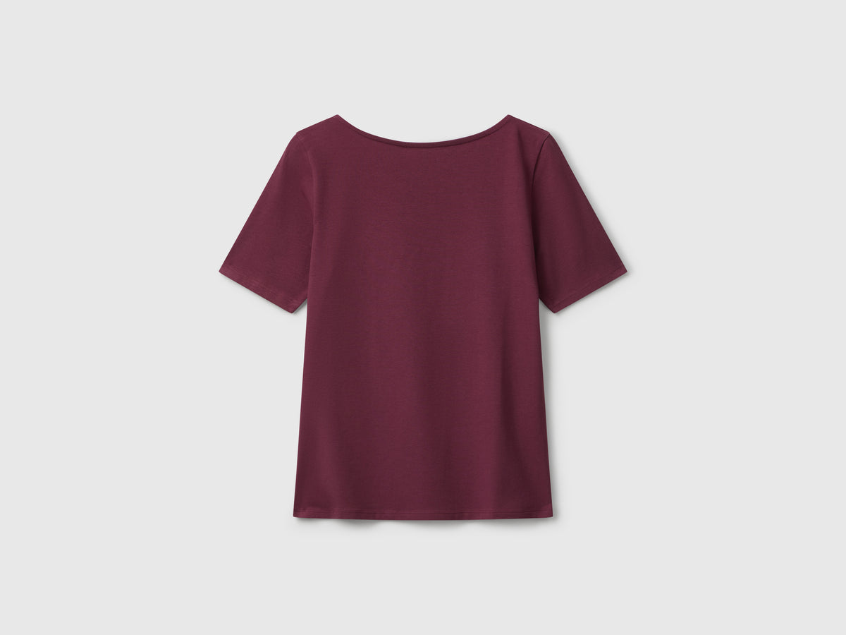 T-shirt slim fit reversibile