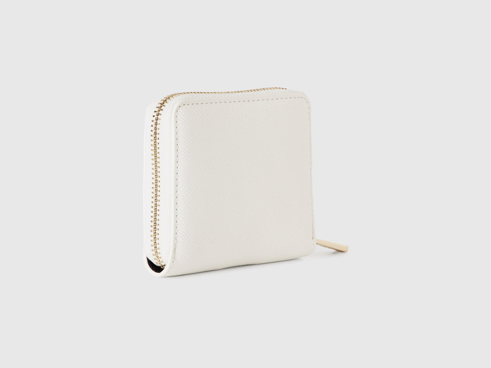 Portafoglio piccolo con zip da donna bianco 2 | Benetton Outlet