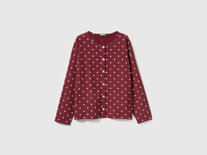 Maglia in caldo cotone a pois