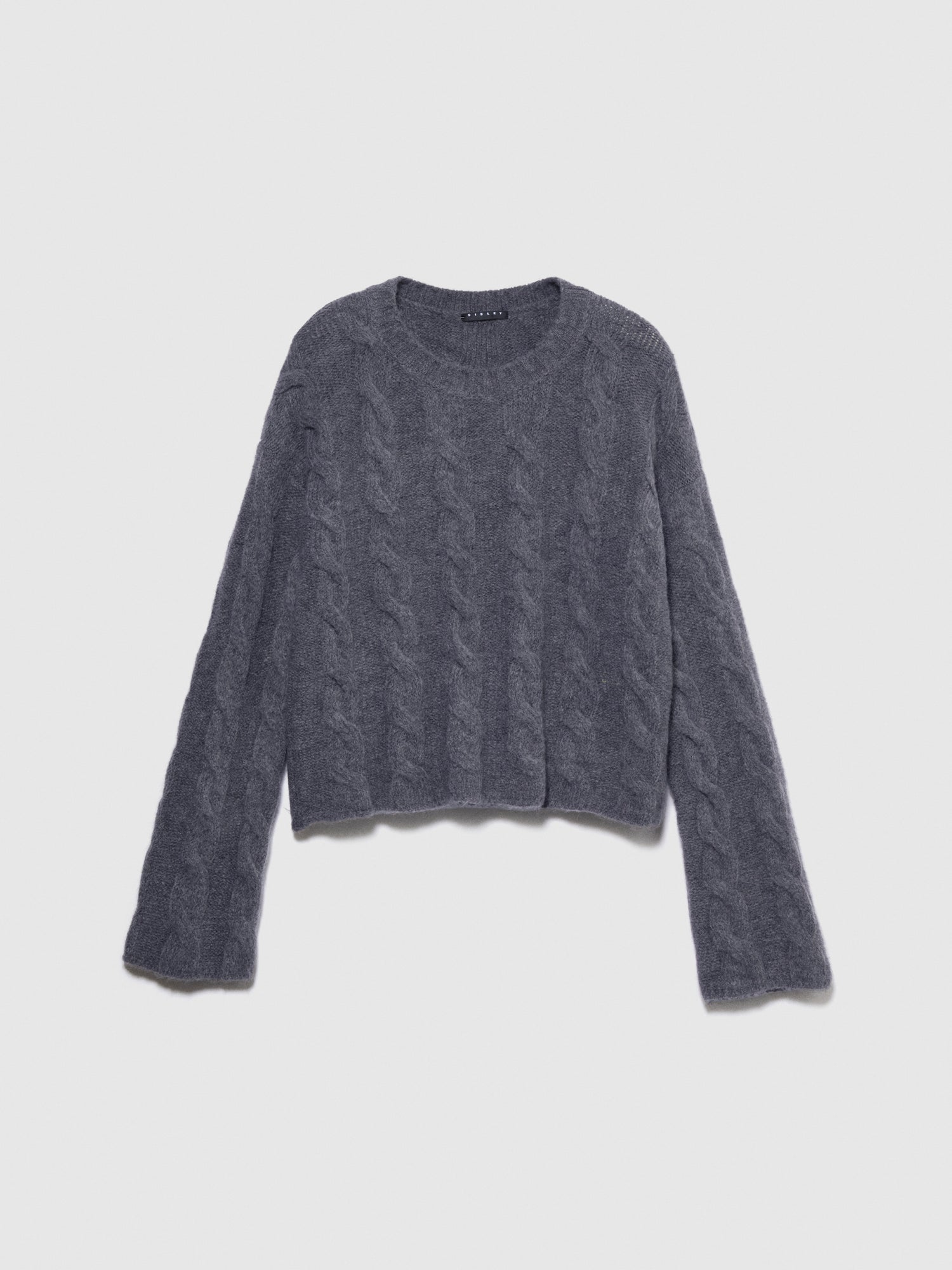Maglia cropped con trecce da donna bianco panna | Sisley Outlet