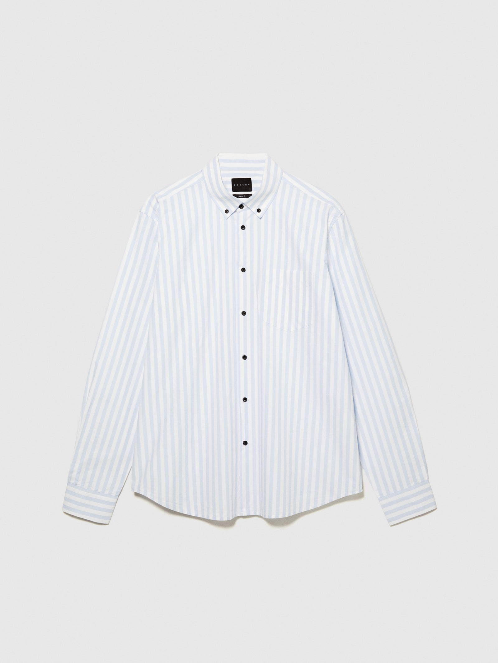 Camicia a righe da uomo azzurro | Sisley Outlet