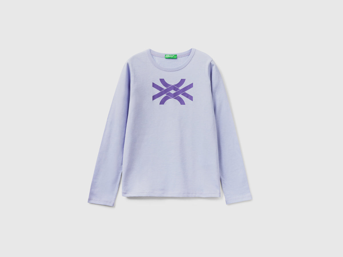 T-shirt manica lunga 100% cotone