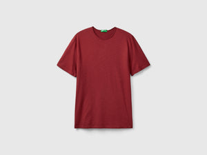 T-shirt in cotone fiammato