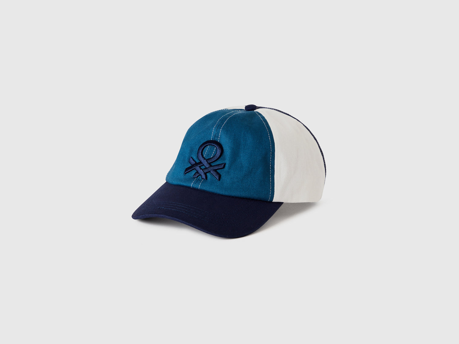 Cappellino baseball con logo da bambino blu scuro | Benetton Outlet