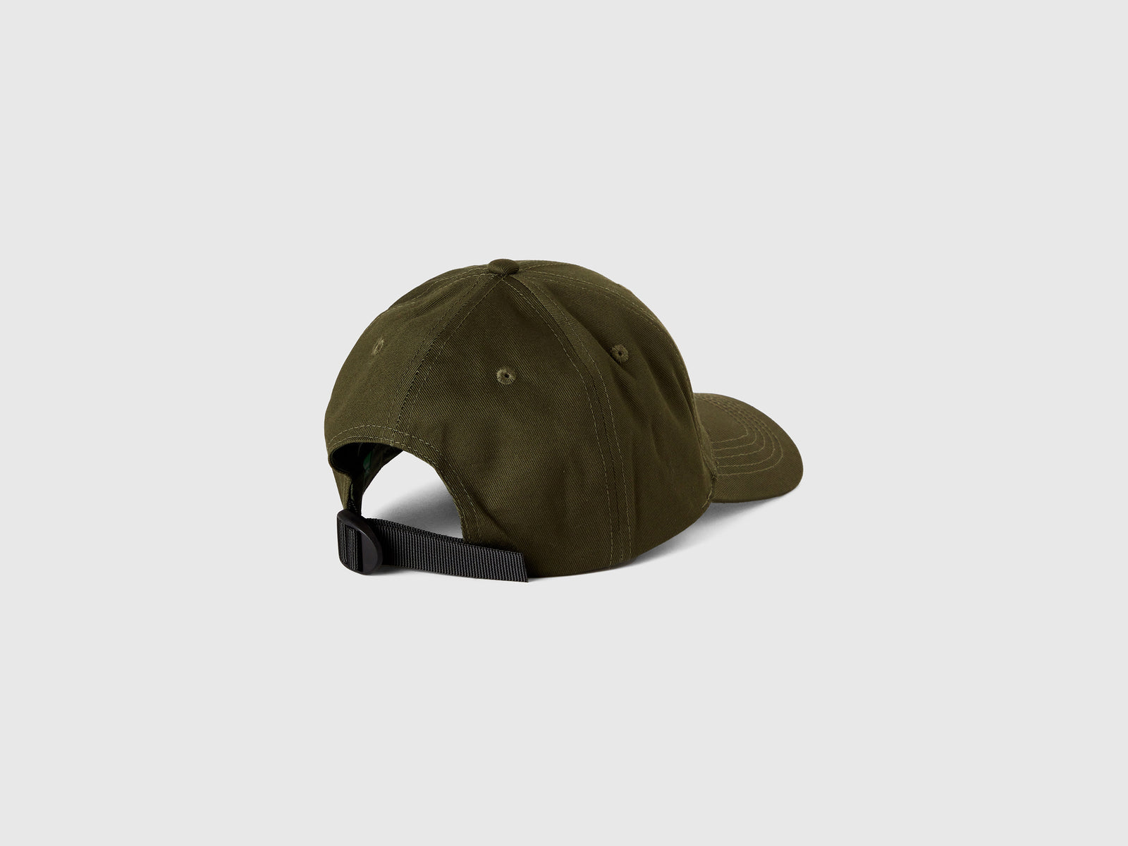 Cappello baseball con logo ricamato da uomo verde oliva 2 | Benetton Outlet