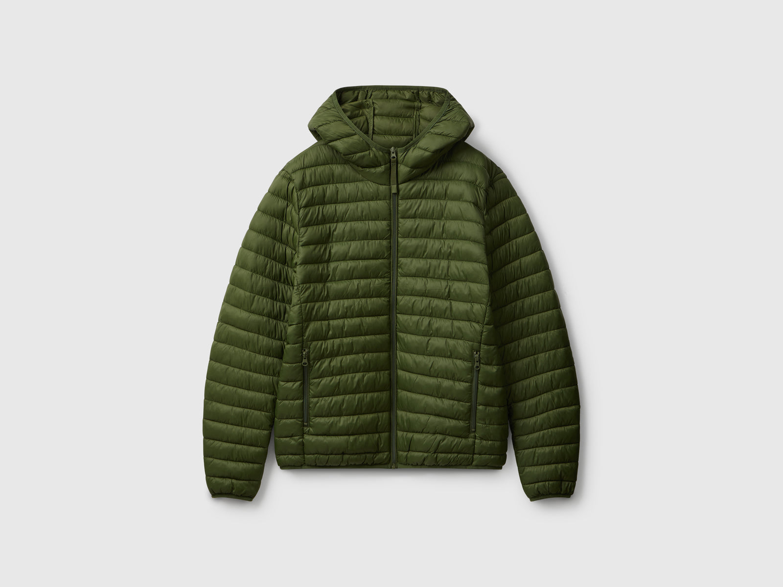 Piumino regular fit imbottito da uomo verde oliva | Benetton Outlet