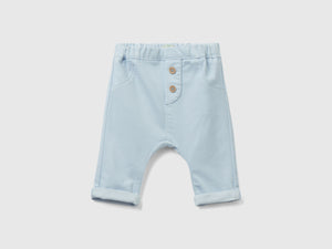 Pantaloni in misto cotone stretch