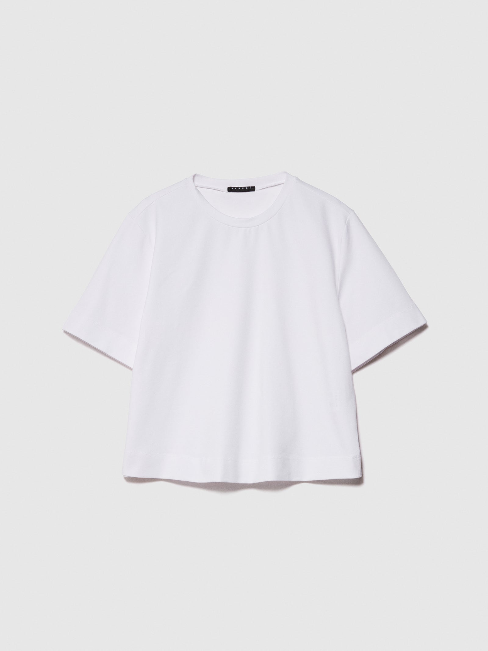 T-shirt boxy fit da donna bianco | Sisley Outlet