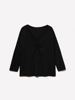 T-shirt con arriccio