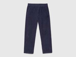 Joggers in velluto con coulisse