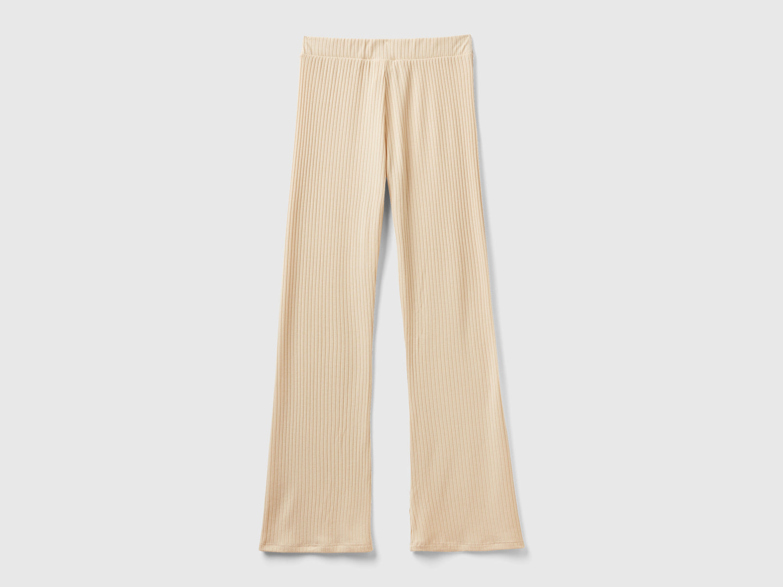 Pantaloni caldi a costine da donna beige 2 | Benetton Outlet