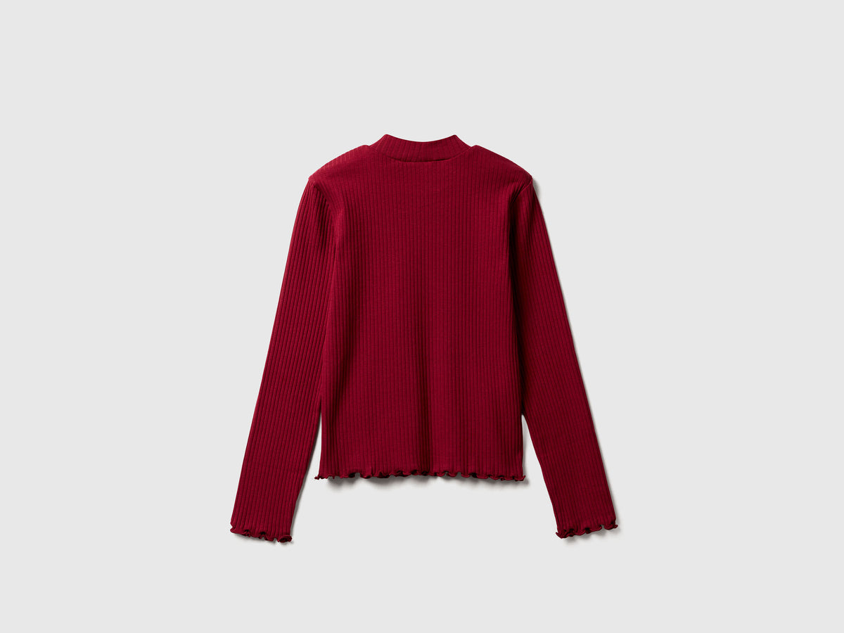 Maglietta slim fit in cotone stretch