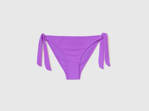 Slip mare con fiocchi sui fianchi in tessuto elasticizzato effetto spugna