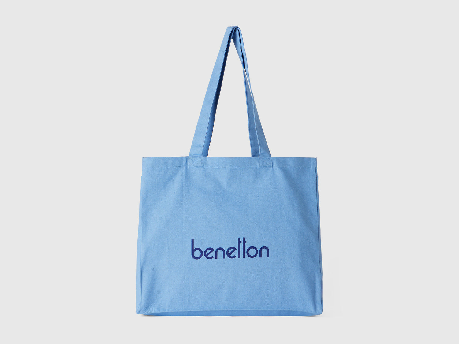Light blue tote bag in pure cotton da uomo azzurro | Multimarchio Outlet