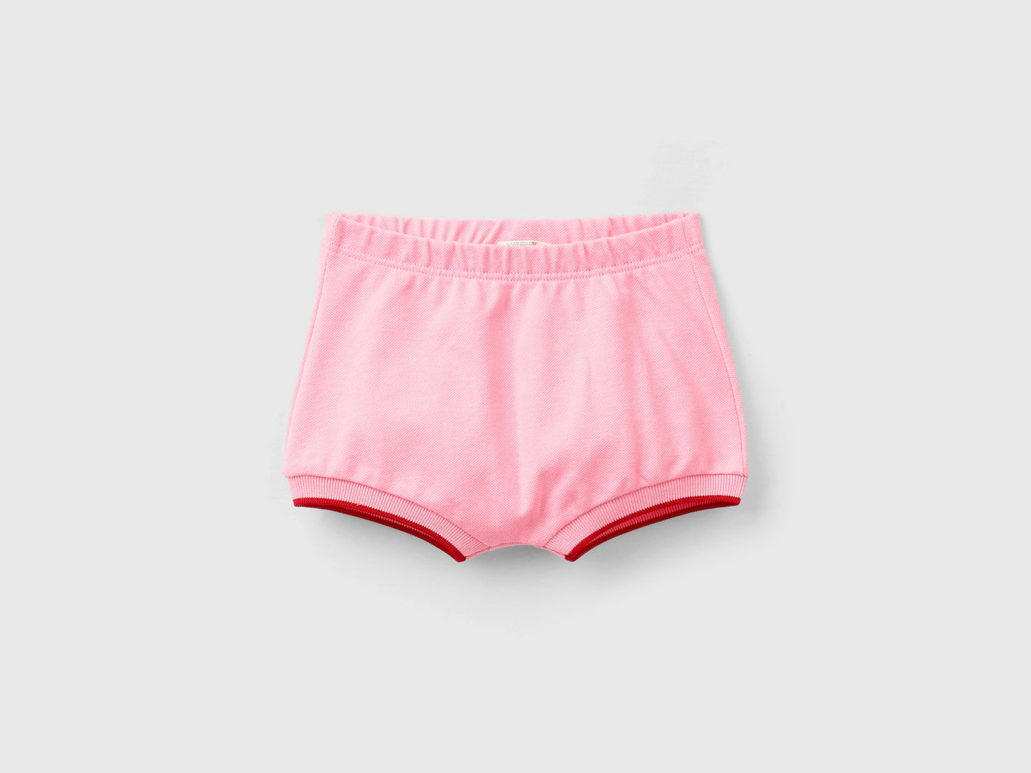 Shorts in cotone stretch da neonato rosa | Benetton Outlet