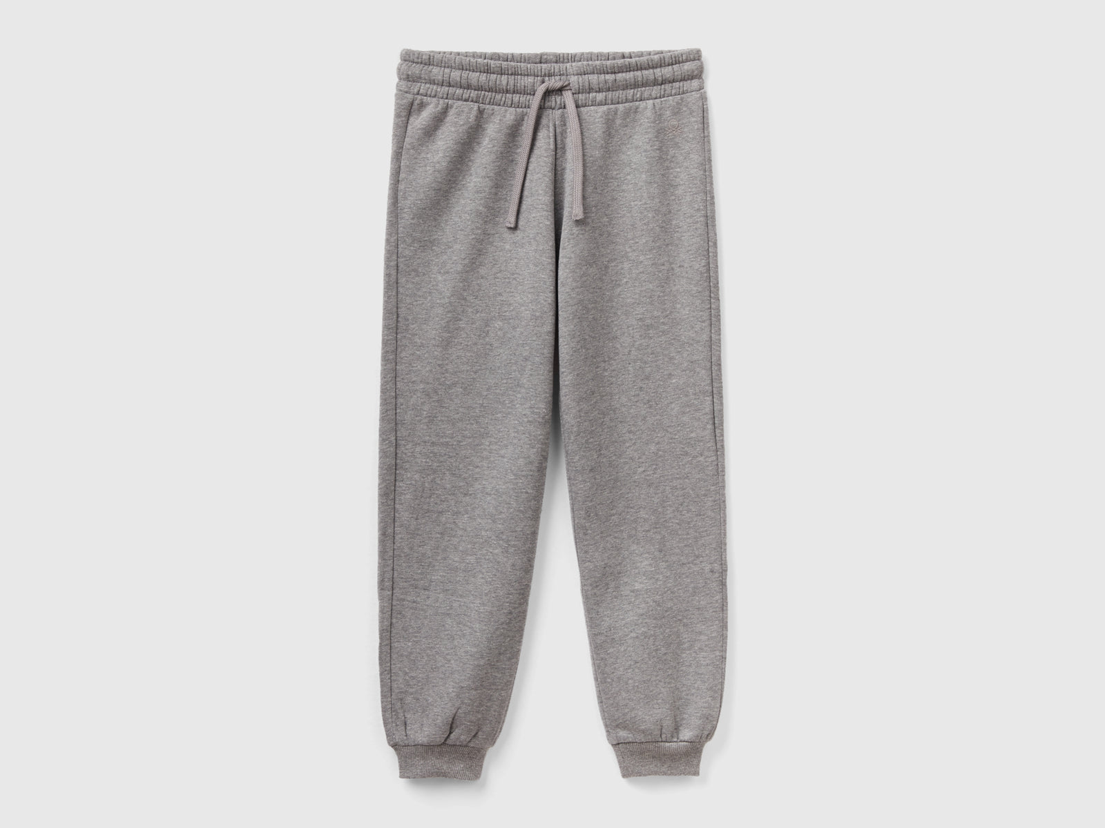 Joggers in felpa con coulisse da bambina grigio scuro | Benetton Outlet