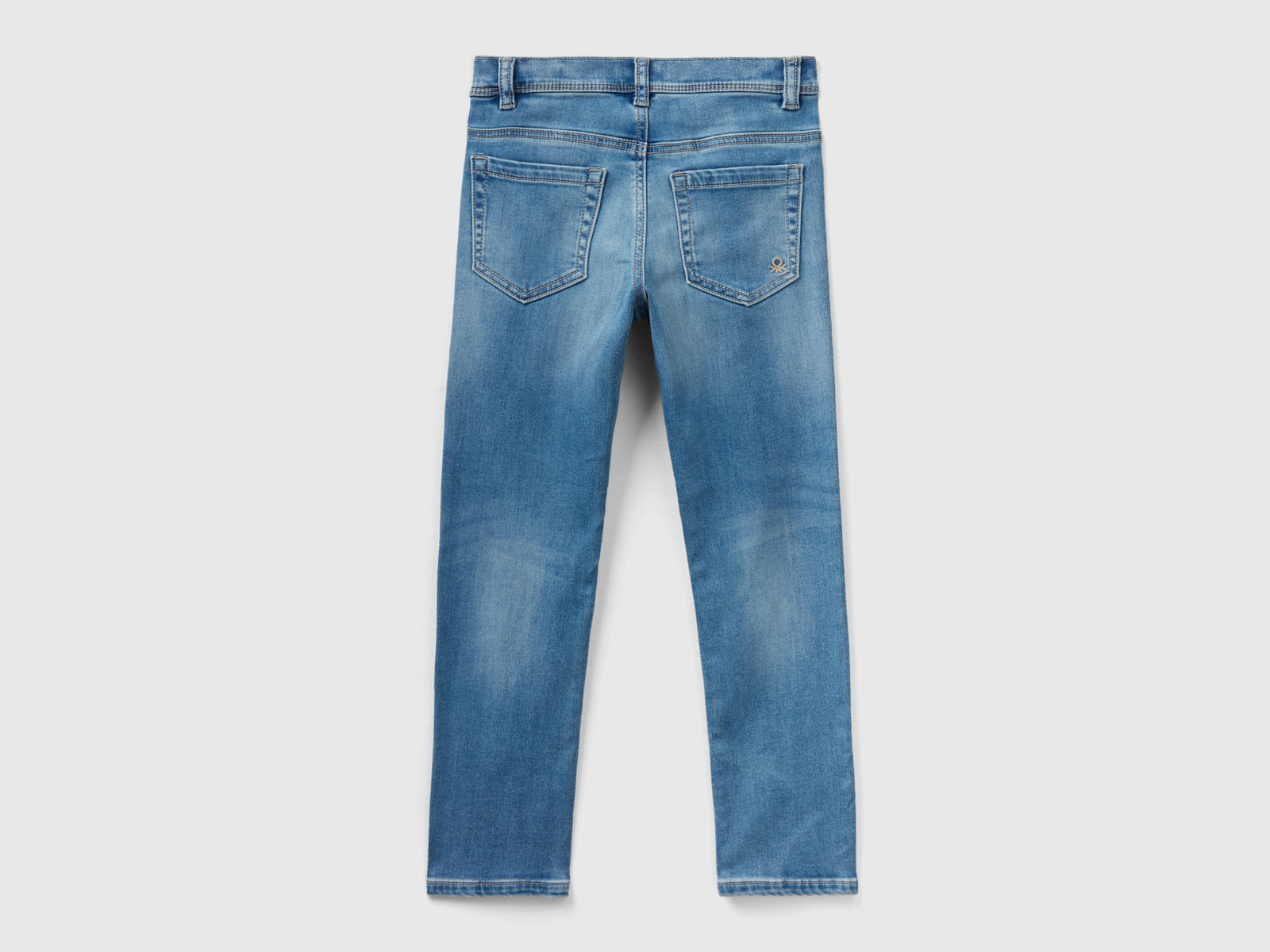 Jeans termici slim fit da bambino azzurro 2 | Benetton Outlet