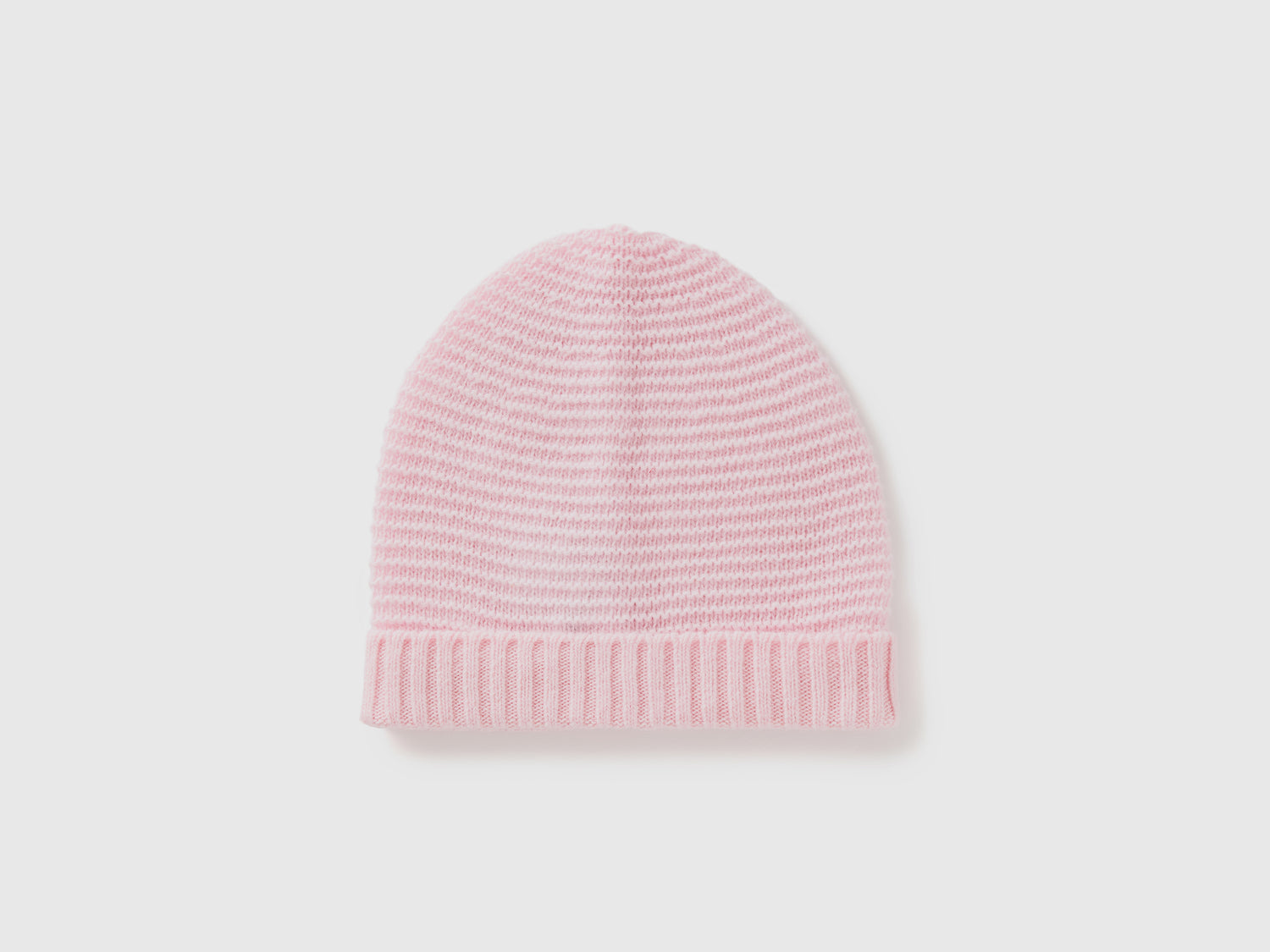 Cappellino in misto lana da bimbo rosa | Benetton Outlet