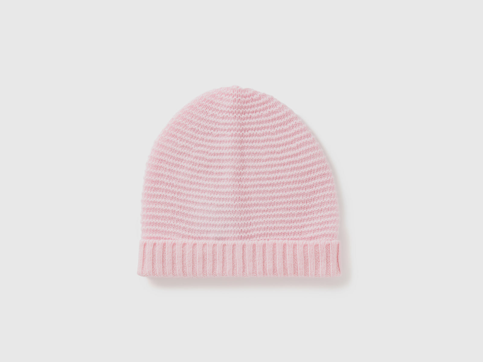 Cappellino in misto lana da bimbo rosa | Benetton Outlet