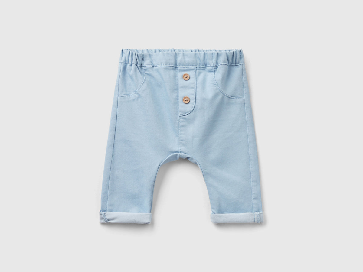 Pantaloni in misto cotone stretch
