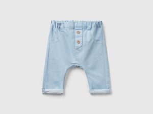Pantaloni in misto cotone stretch