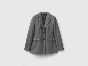 Giacca pied de poule in misto lana