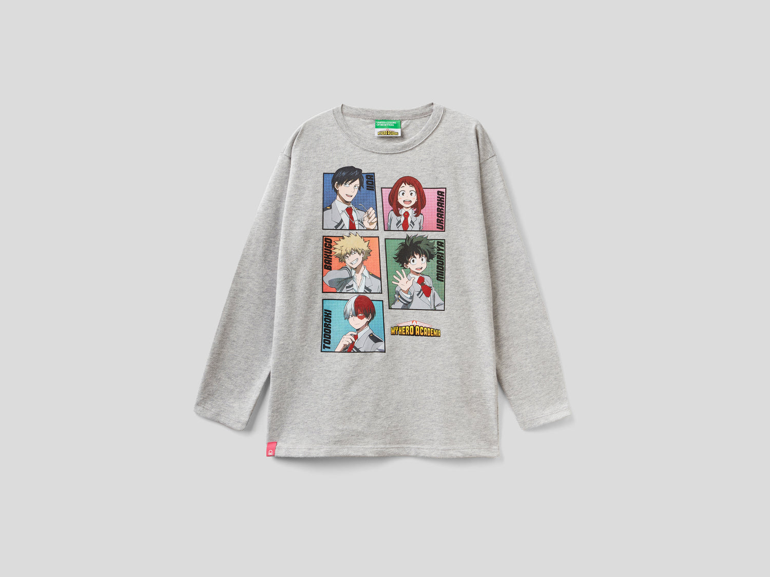 T-shirt "My Hero Academia" in caldo cotone da bambina grigio | Benetton Outlet