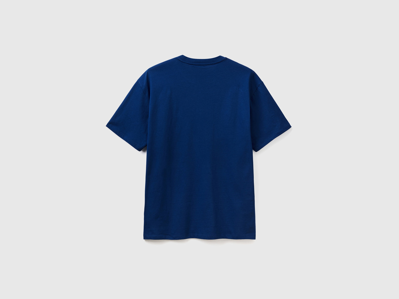 T-shirt con stampa logo da uomo blu 2 | Benetton Outlet