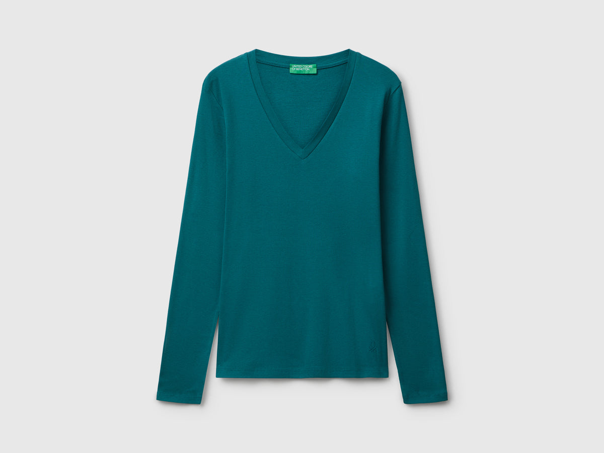 T-shirt  con scollo a V