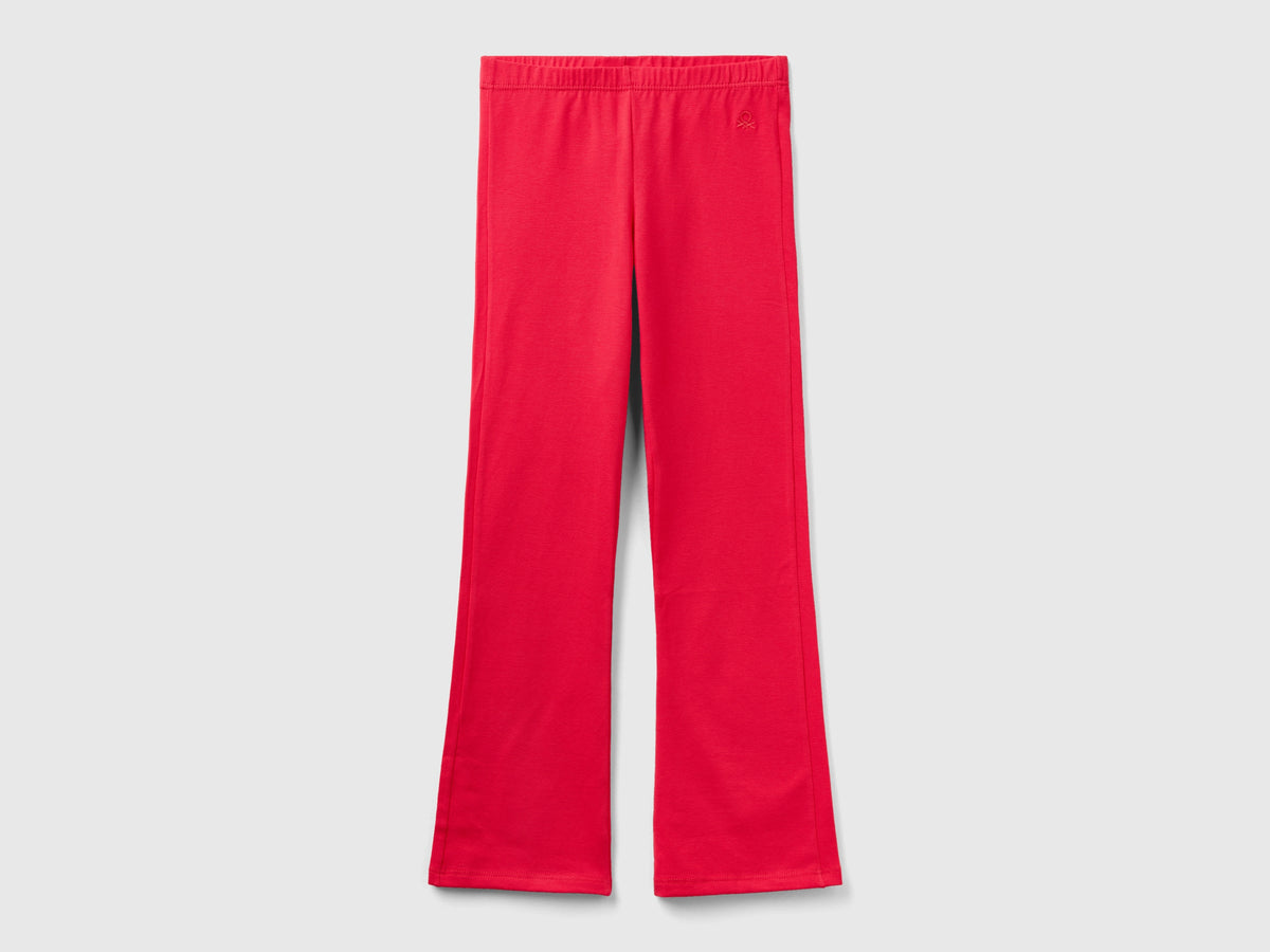 Leggings a zampa in cotone stretch