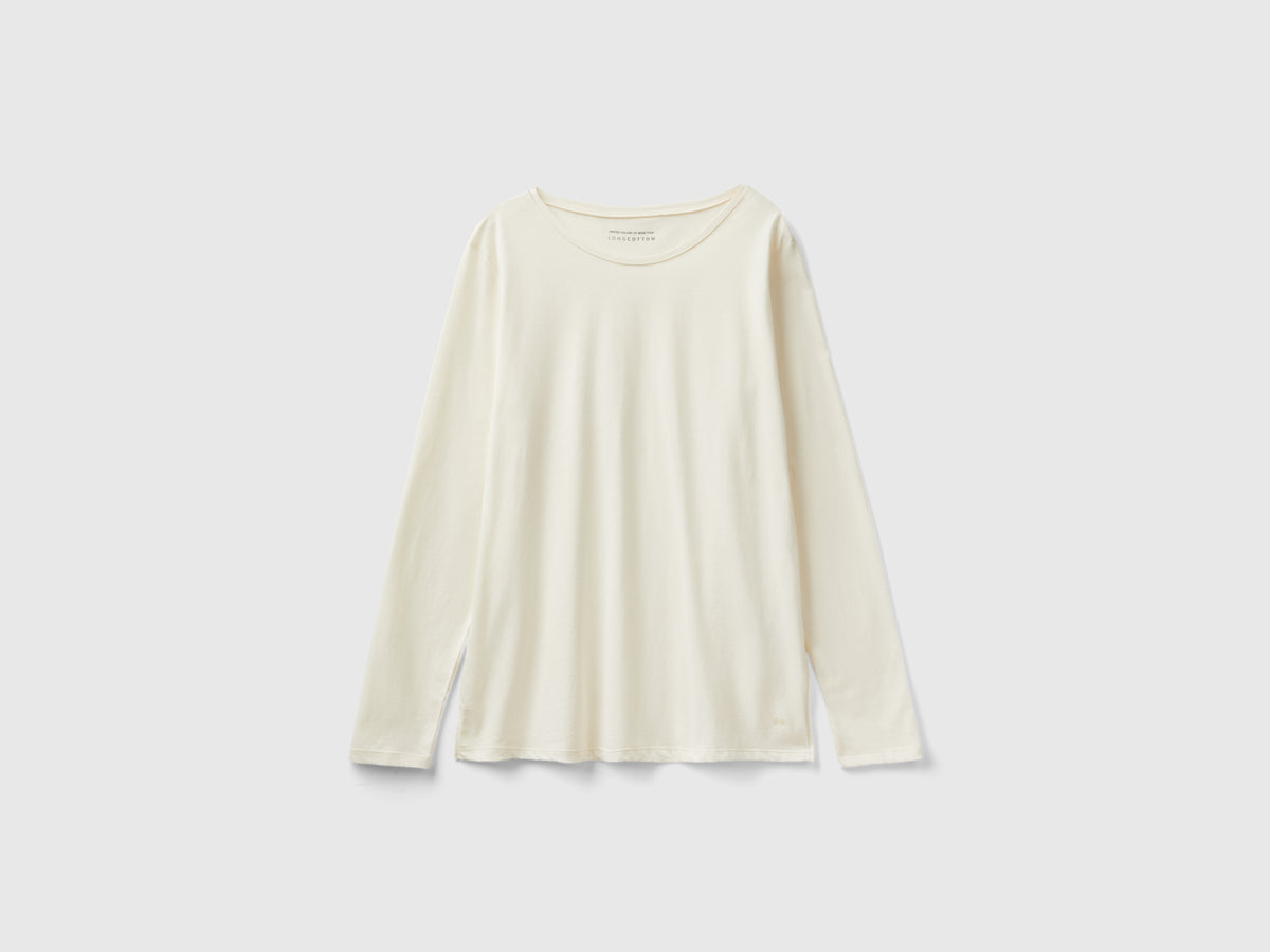 T-shirt in cotone a fibra lunga