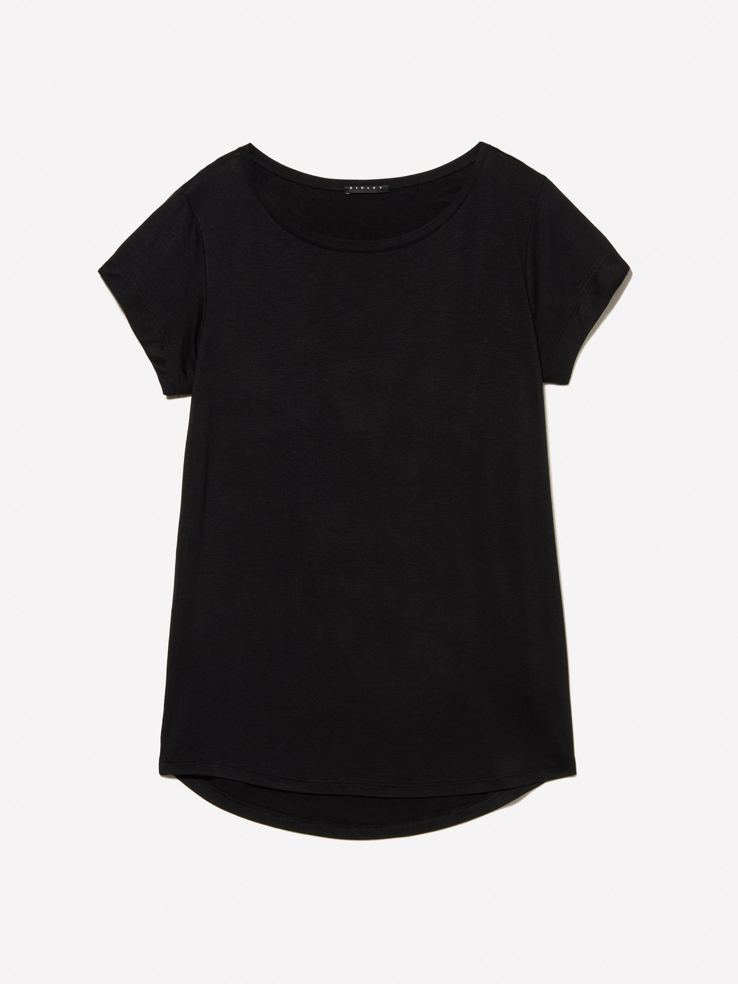 T-shirt a maniche corte da donna nero | Sisley Outlet