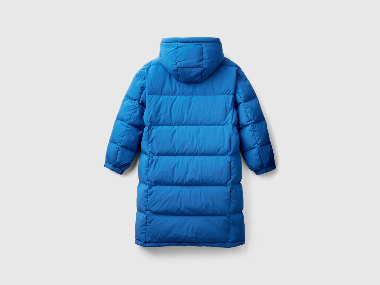 Piumino lungo imbottito con piuma riciclata da donna avio 2 | Benetton Outlet