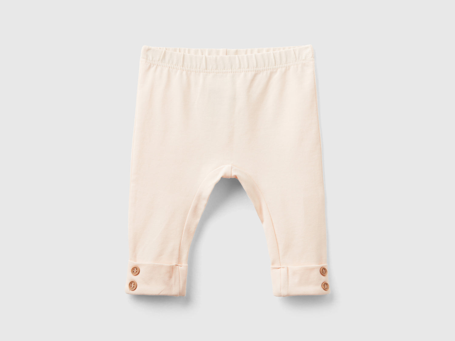 Leggings in cotone stretch da neonato pesca | Benetton Outlet