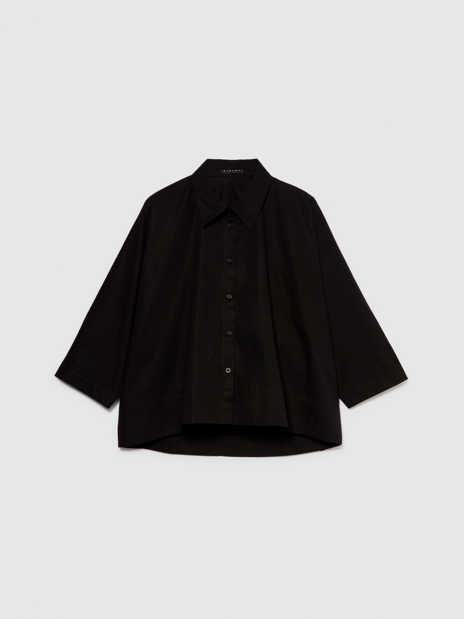 Camicia con maniche a kimono da donna nero | Sisley Outlet