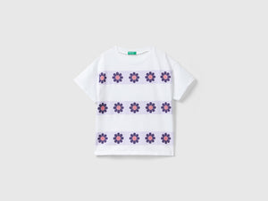 T-shirt manica corta con glitter
