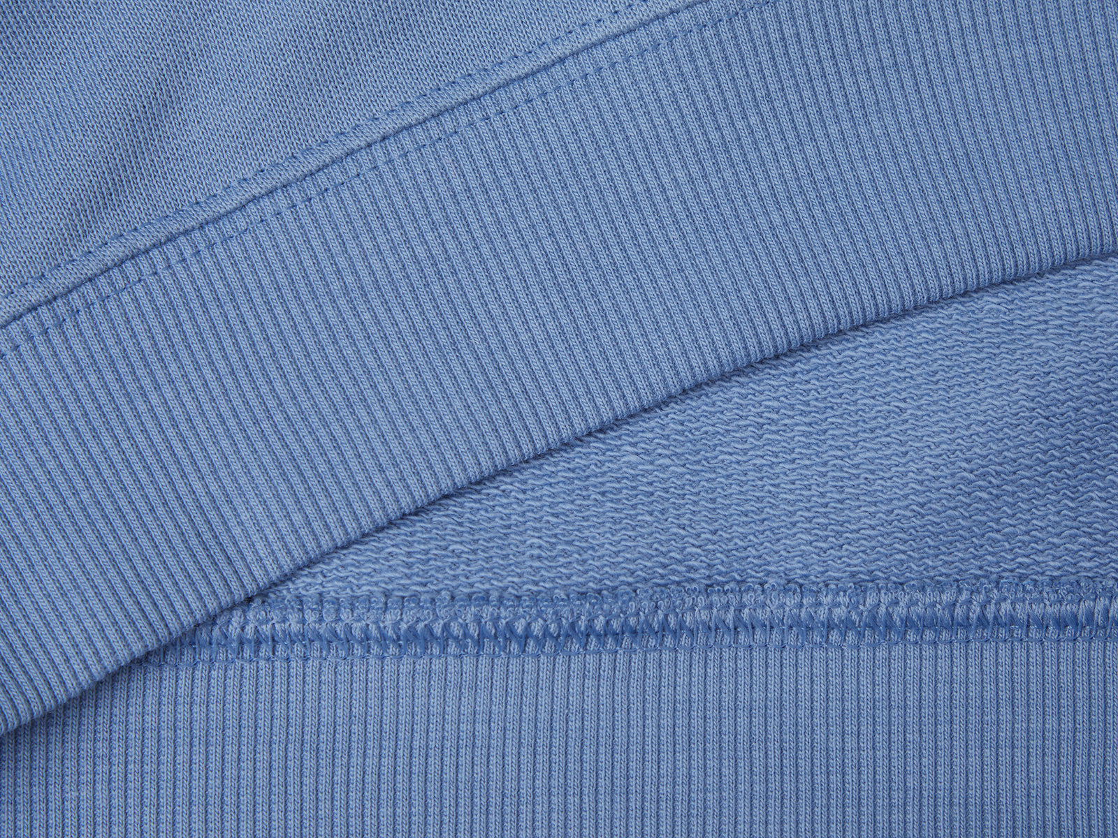 Felpa 100% cotone con logo da bambina azzurro 2 | Benetton Outlet