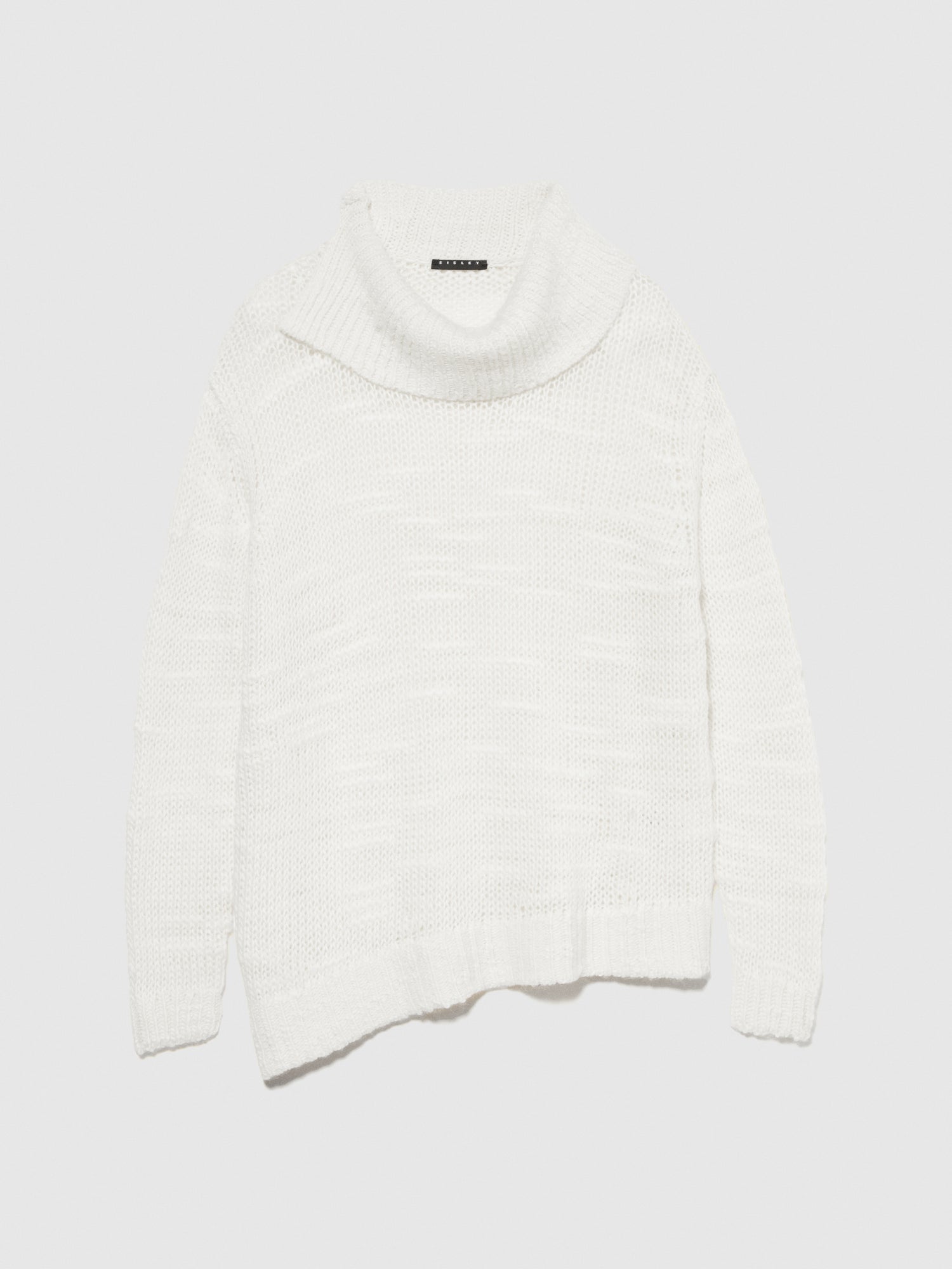 Maglia con spacco da donna bianco | Sisley Outlet