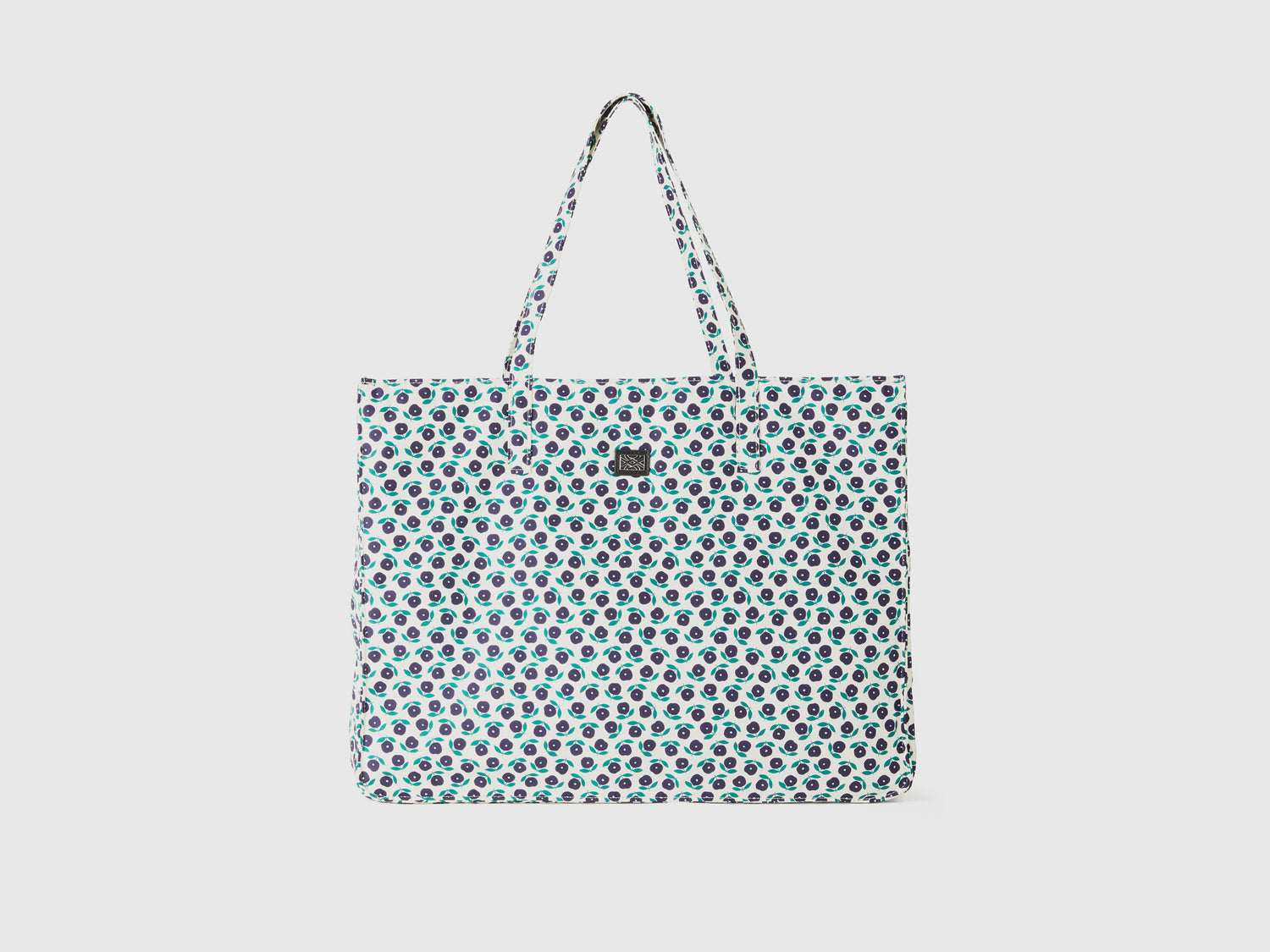 Shopping bag a fiori da donna bianco | Benetton Outlet