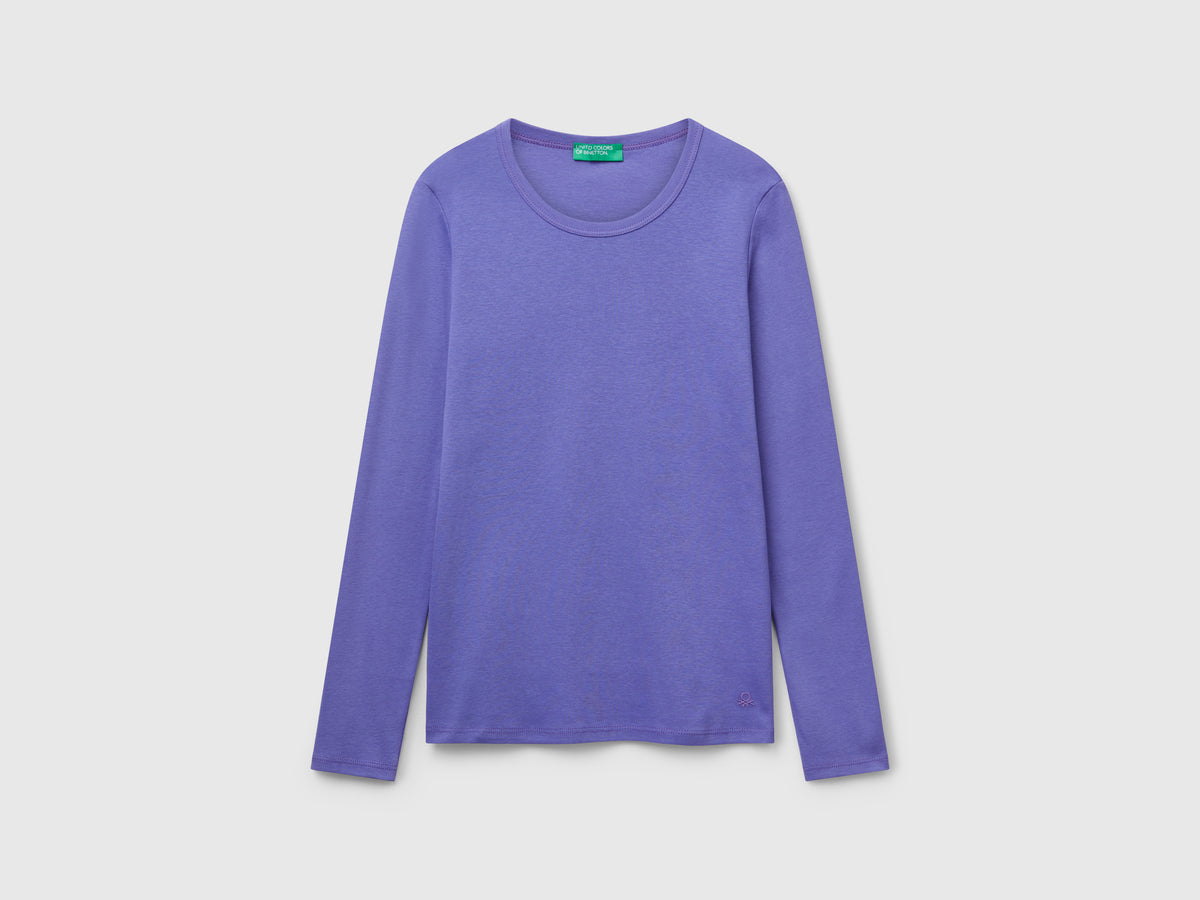 T-shirt manica lunga 100% cotone