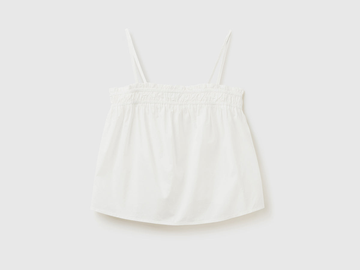 Top copricostume leggero in puro cotone