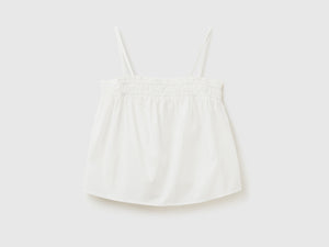 Top copricostume leggero in puro cotone