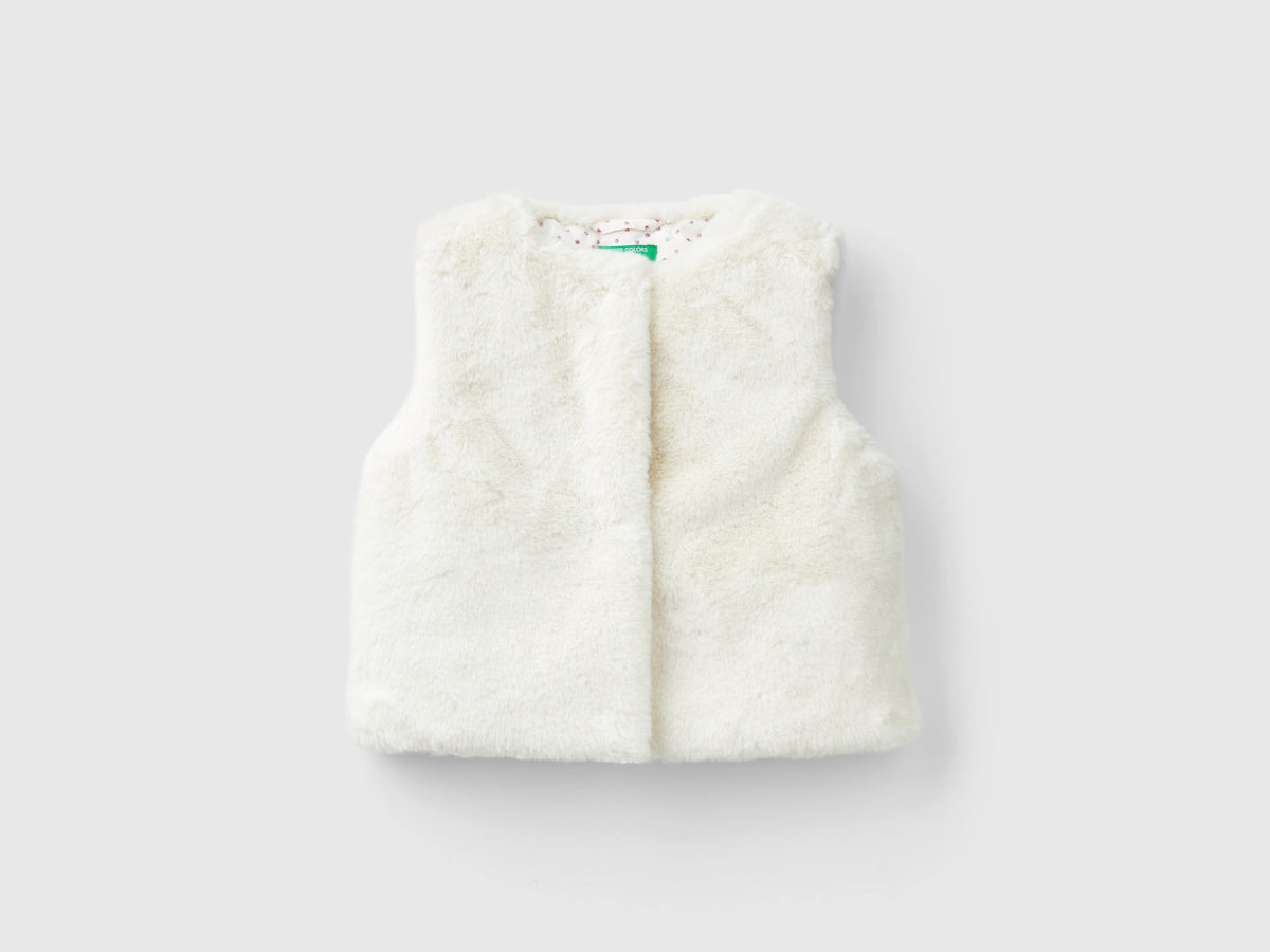 Faux fur vest
