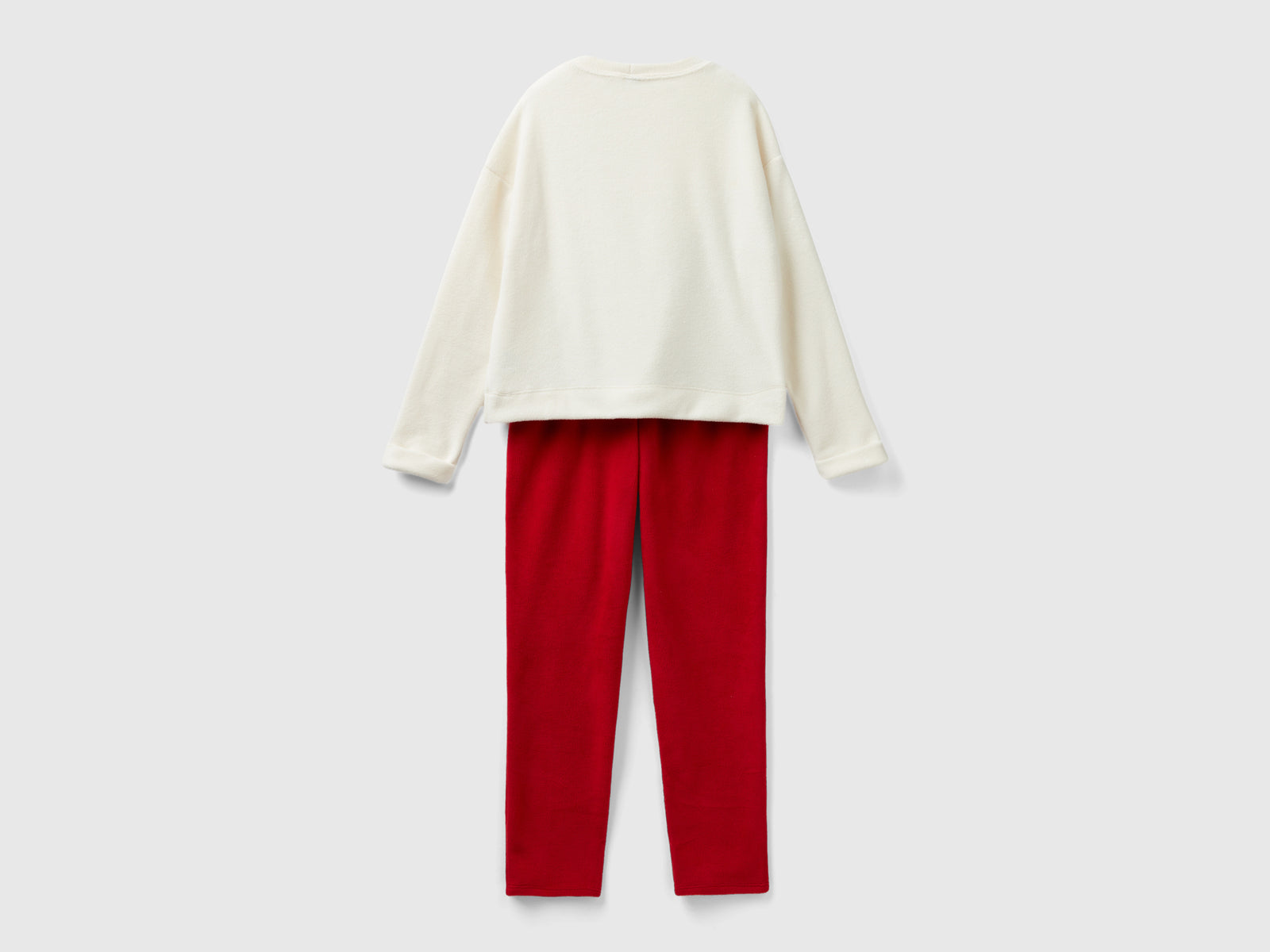 Pigiama in pile Mickey Mouse da donna bianco panna 2 | Benetton Outlet