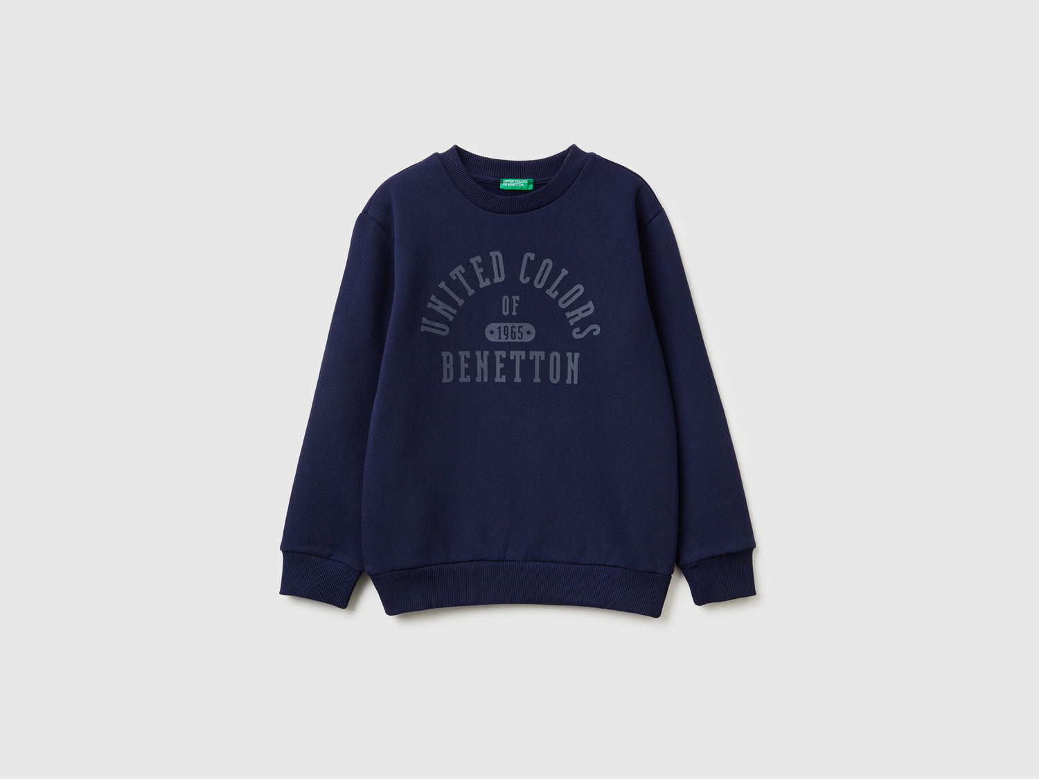 Calda felpa con logo da bambino blu scuro | Benetton Outlet