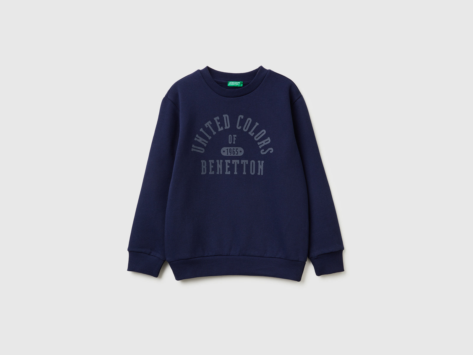 Calda felpa con logo da bambino blu scuro | Benetton Outlet